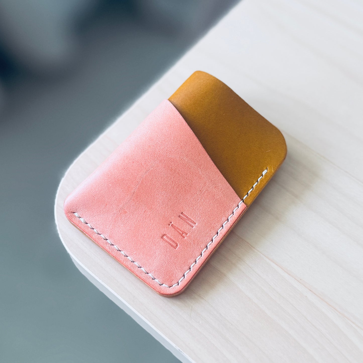Budapest V2 cardholder - yellow & pink