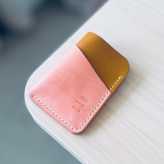 Budapest V2 cardholder - yellow & pink