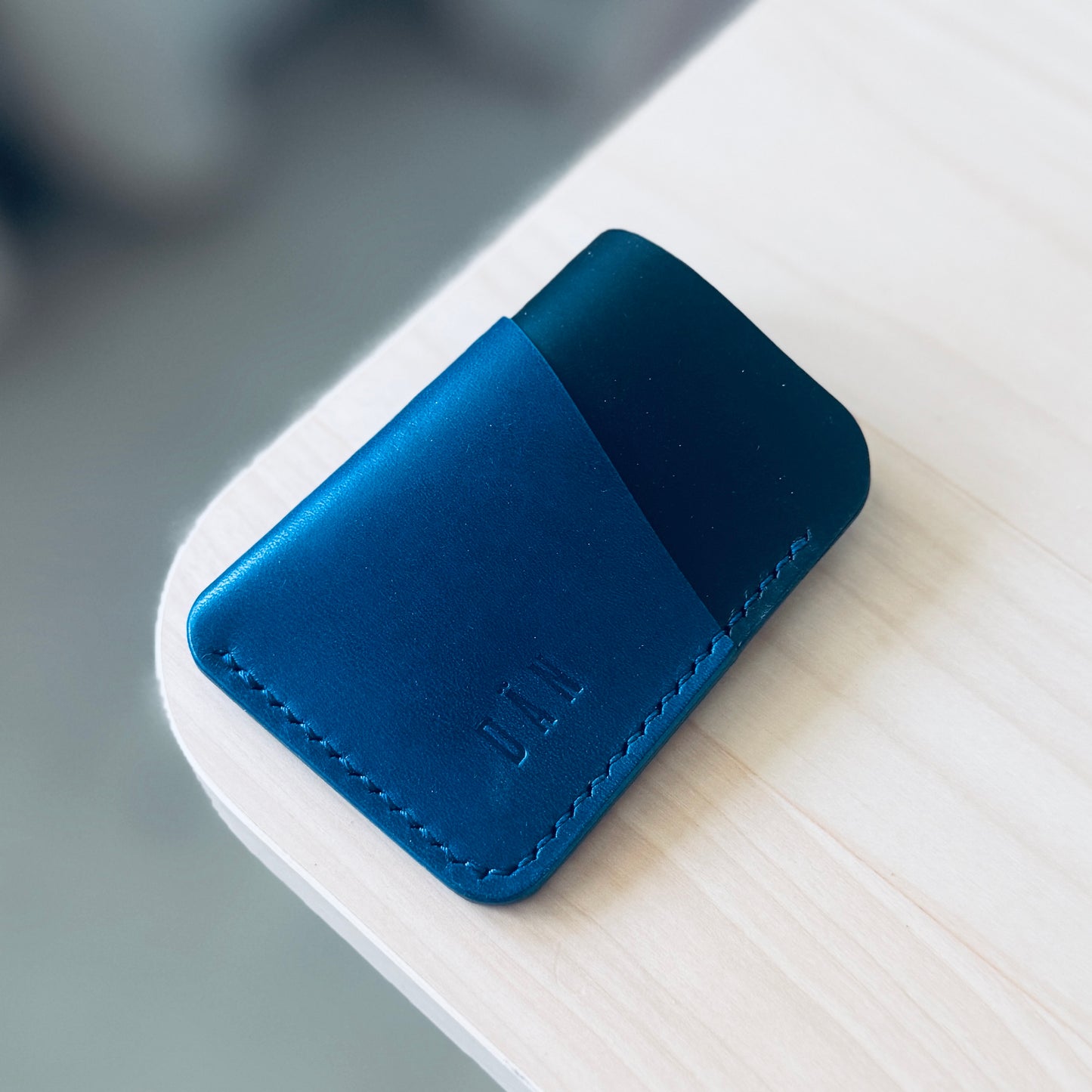 Budapest V2 cardholder - black & blue