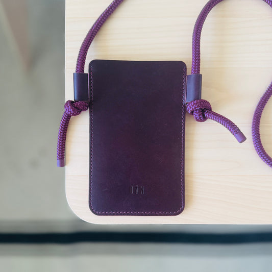 Crossbody phone holder - dark purple