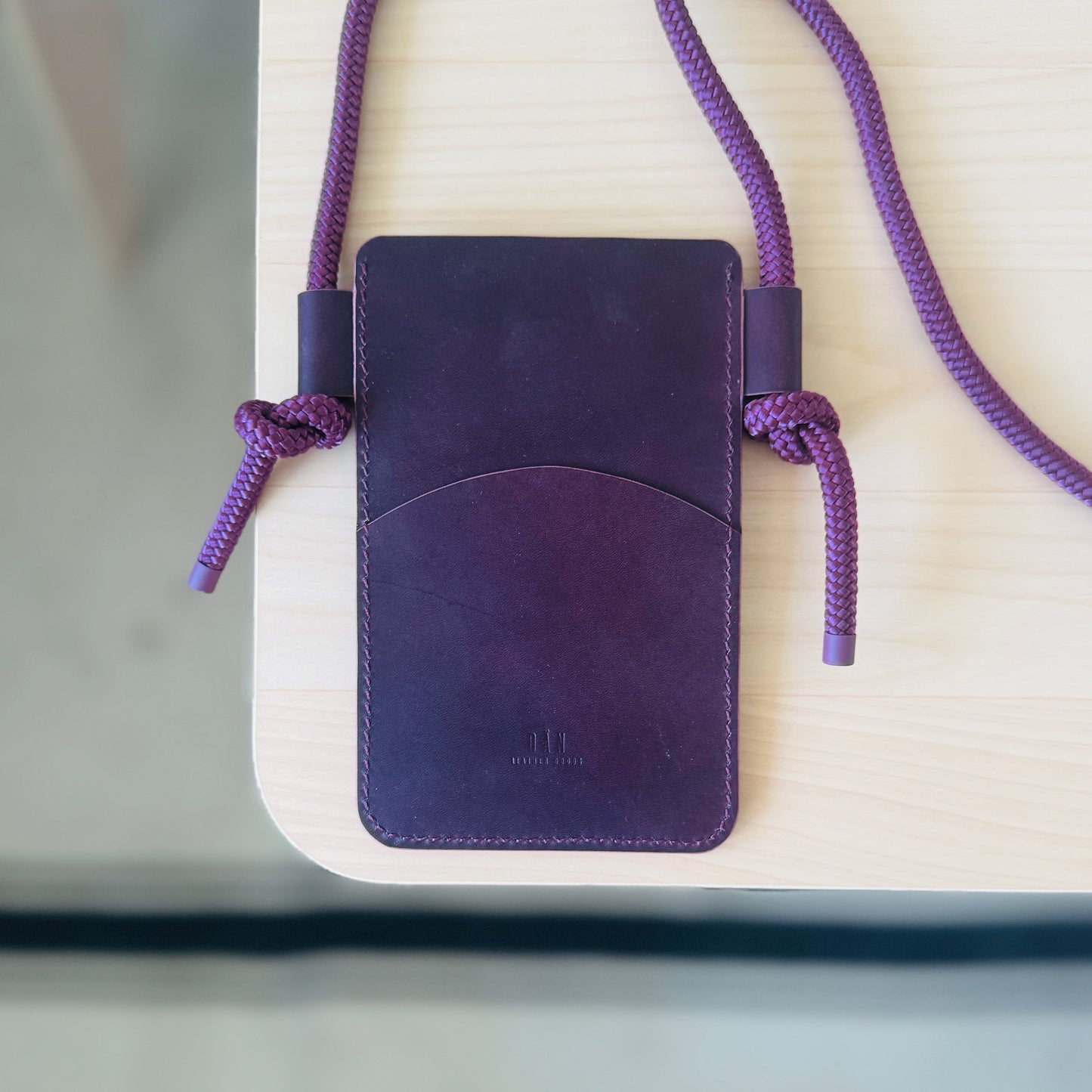 Crossbody phone holder - dark purple