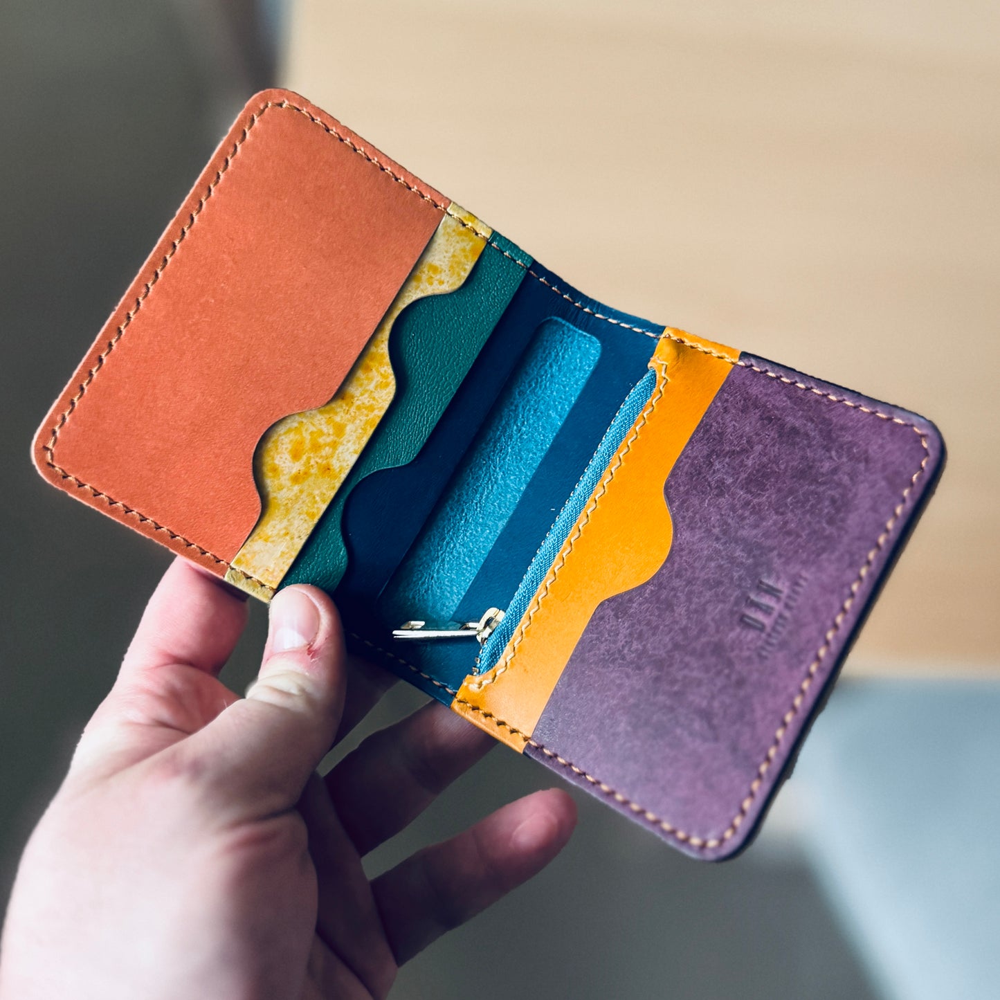 Lyon wallet - blue colorful