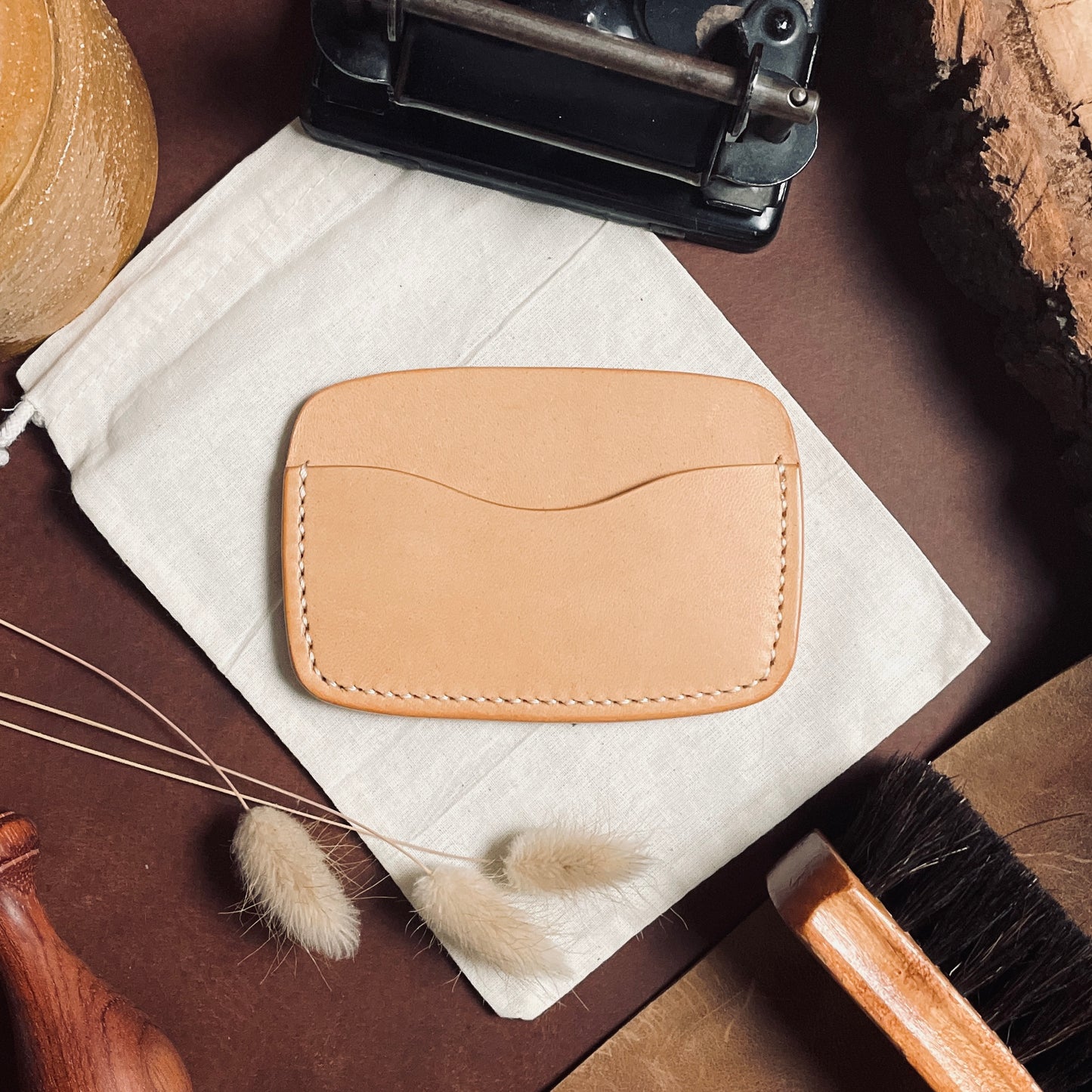 Oslo cardholder - Natural