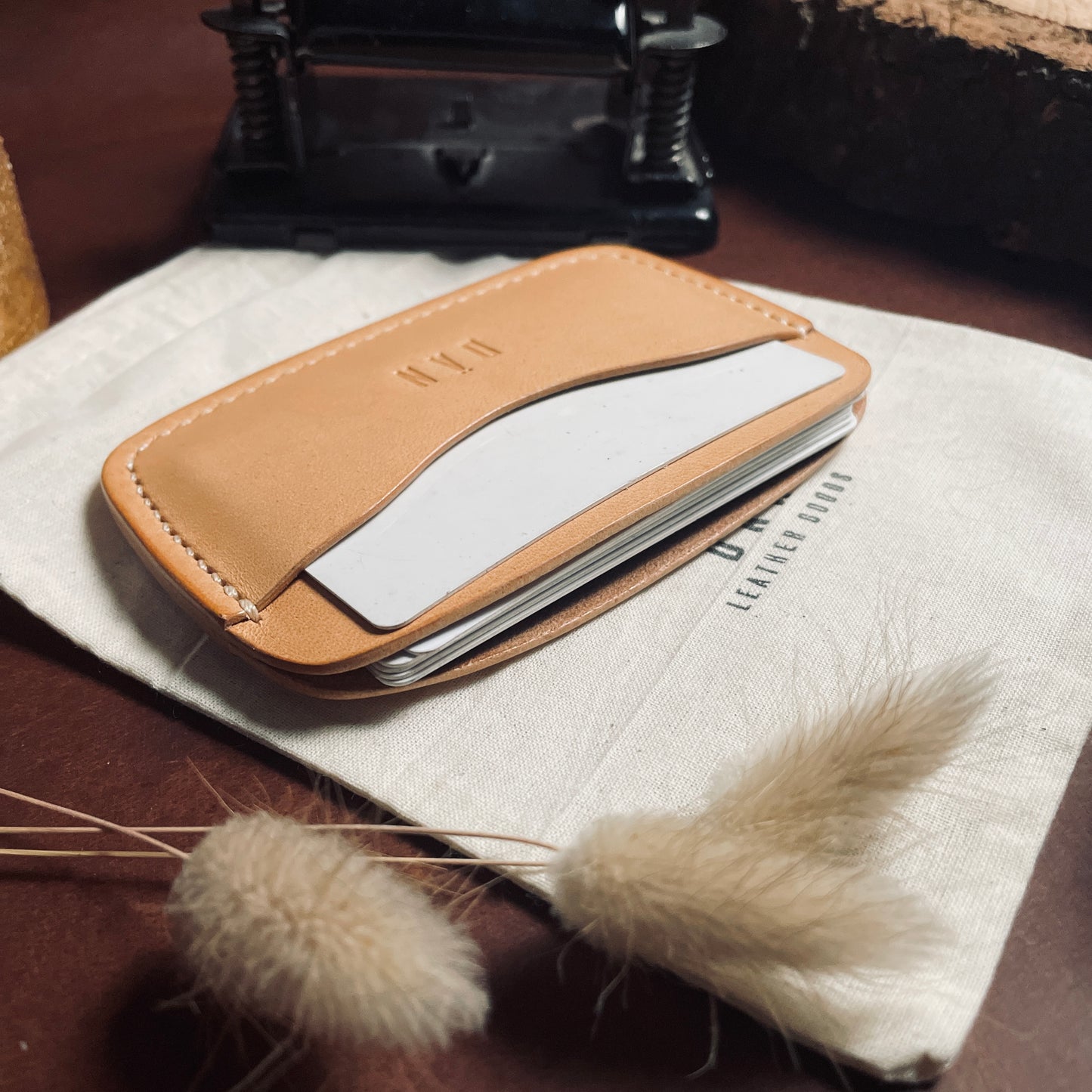 Oslo cardholder - Natural