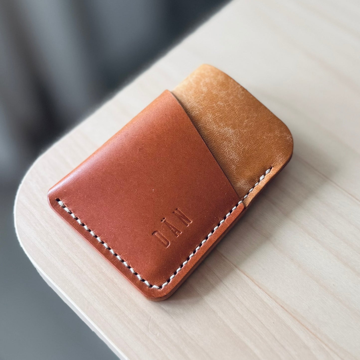 Budapest V2 cardholder - brown natural