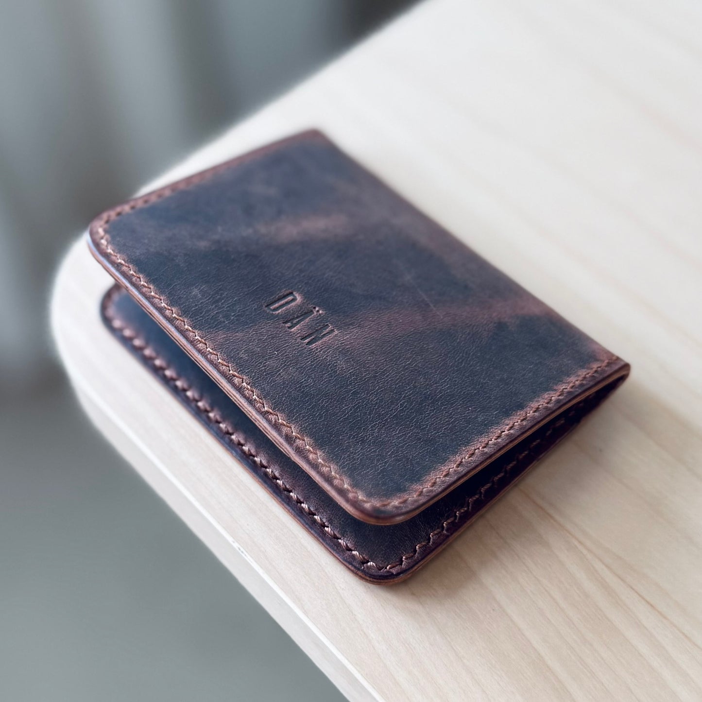 Malmö wallet - brown pullup