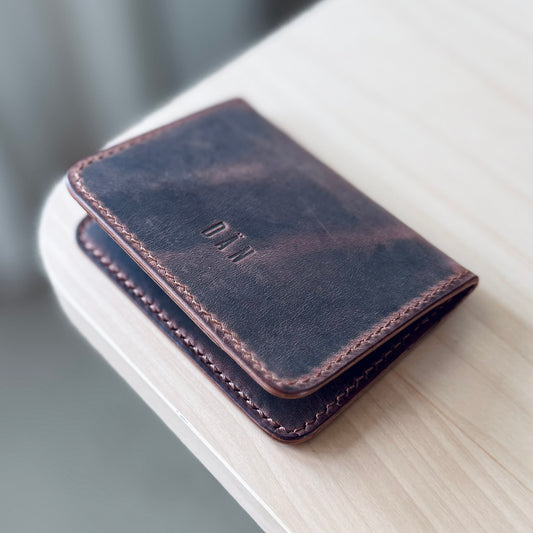 Malmö wallet - brown pullup