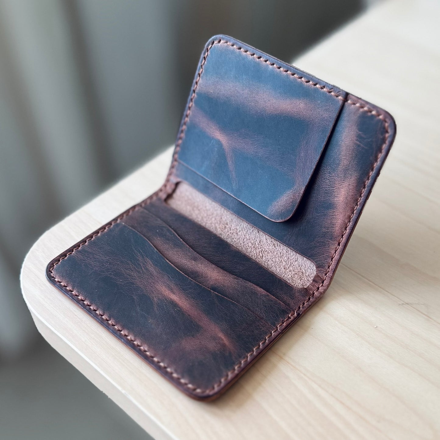 Malmö wallet - brown pullup