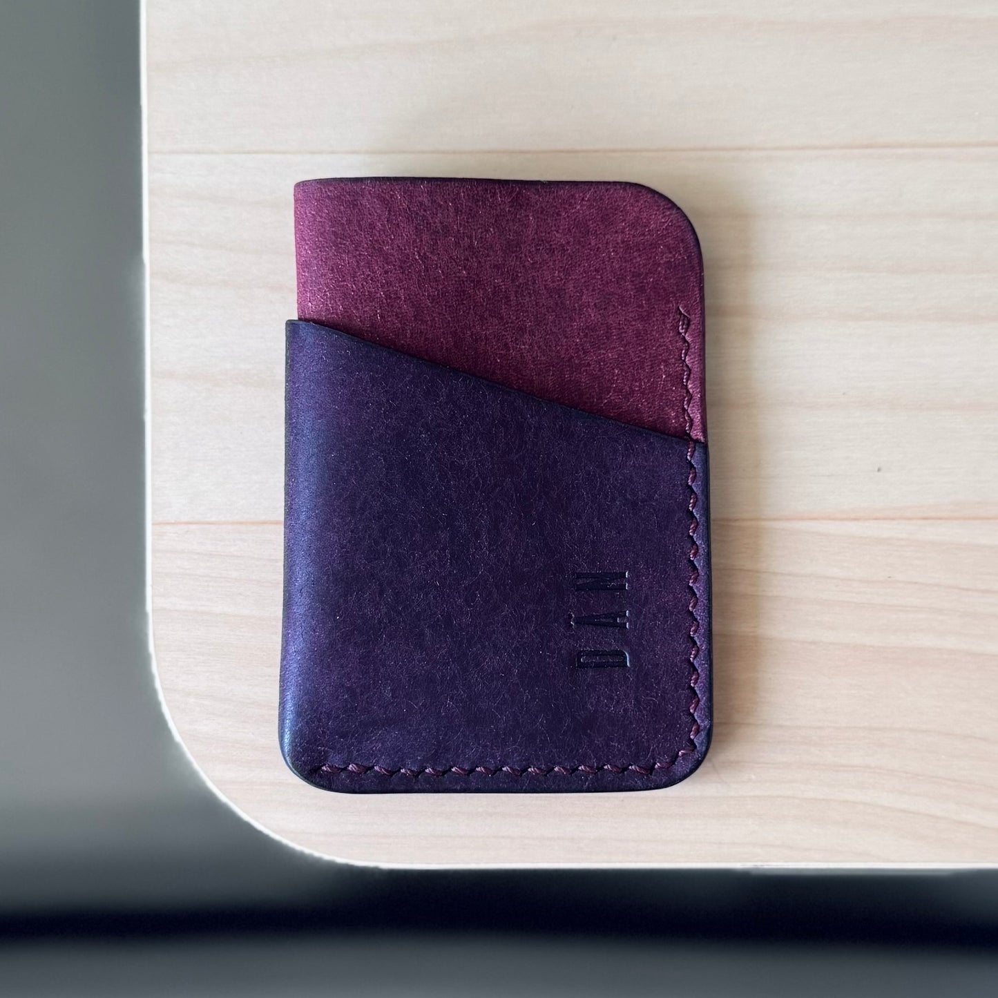 Budapest V2 cardholder - purple burgundy