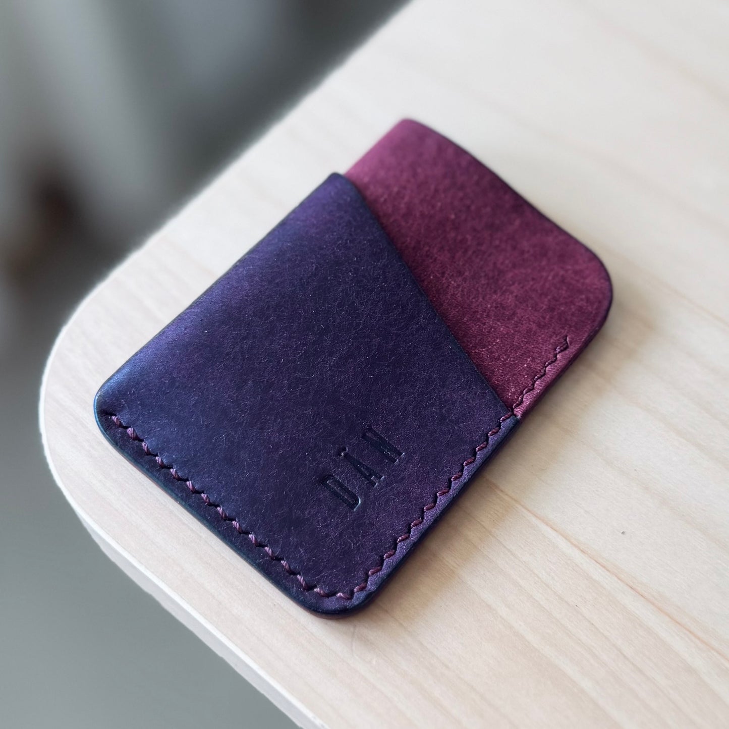 Budapest V2 cardholder - purple burgundy