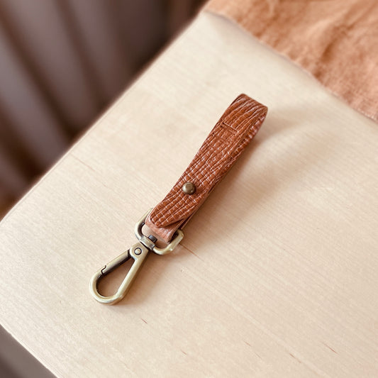 Keychain long - brown