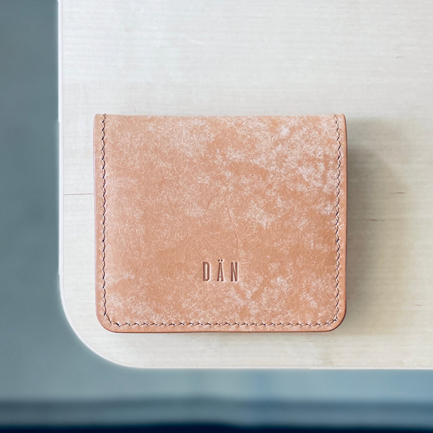 Lyon wallet - natural & brown & yellow dyed