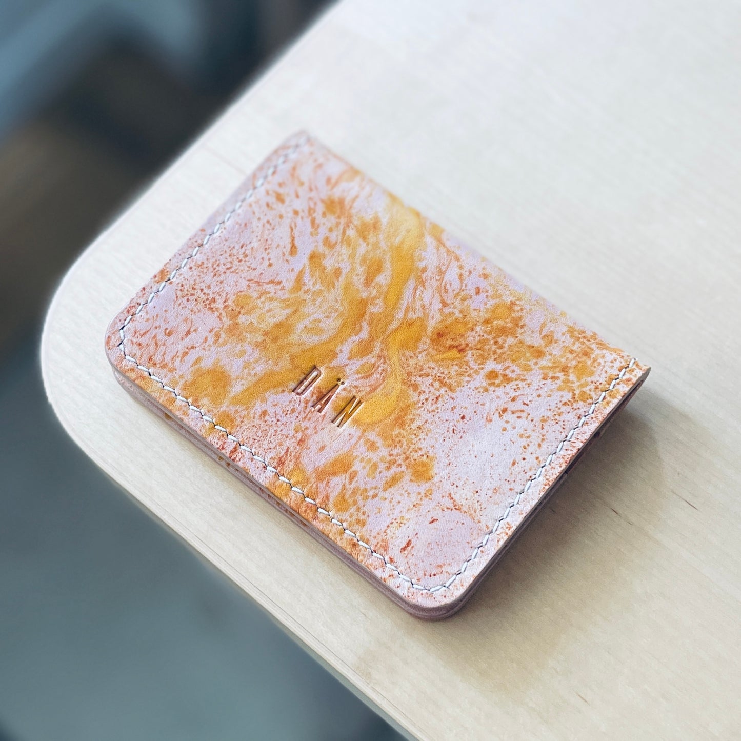 Malmö wallet - dyed & natural