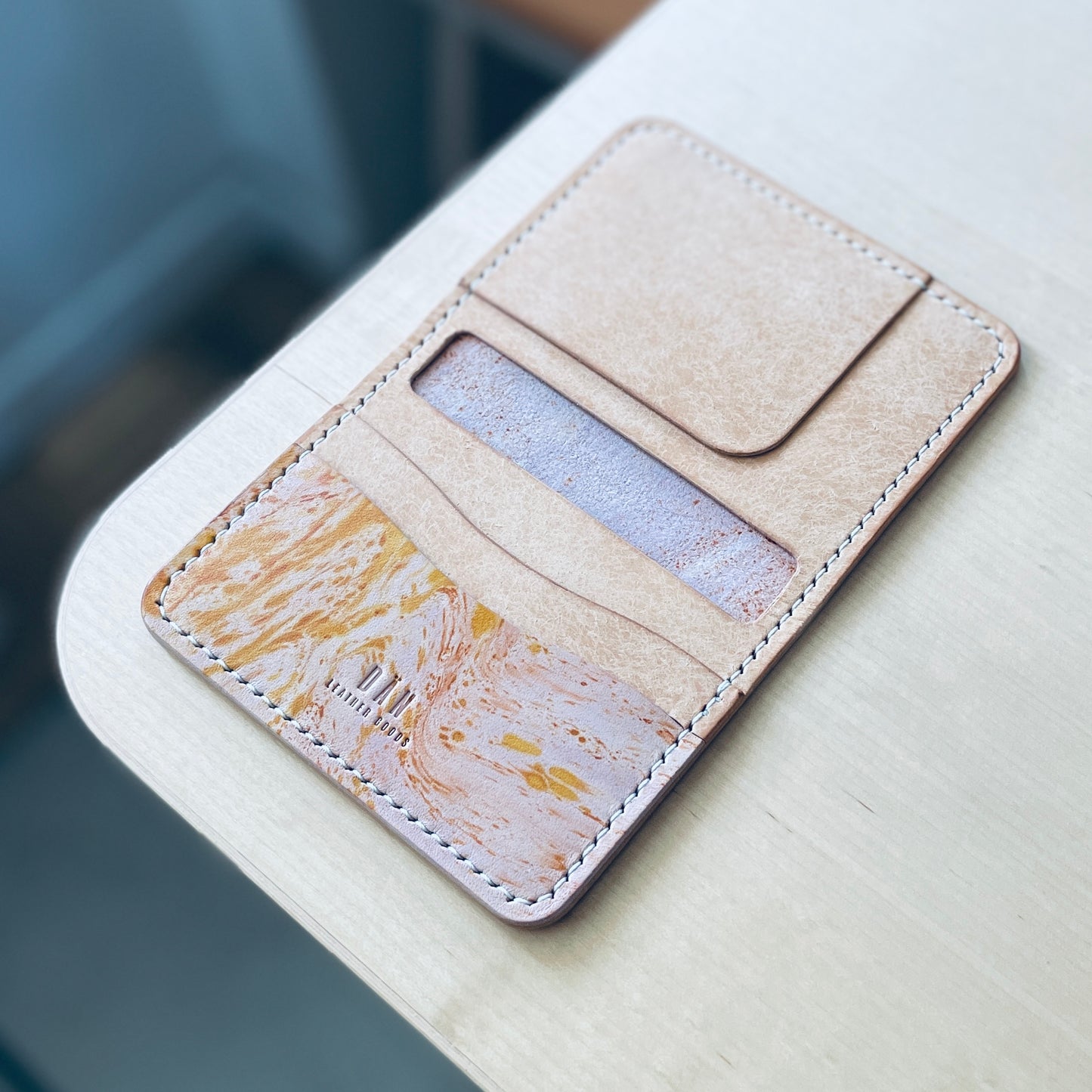 Malmö wallet - dyed & natural