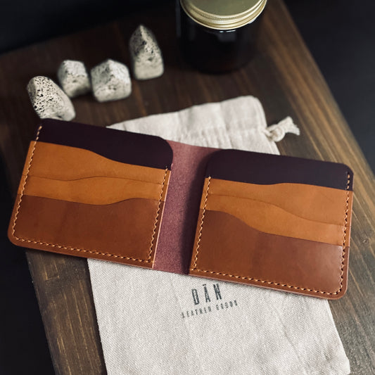 Porto Wallet - Mahogany & Brown