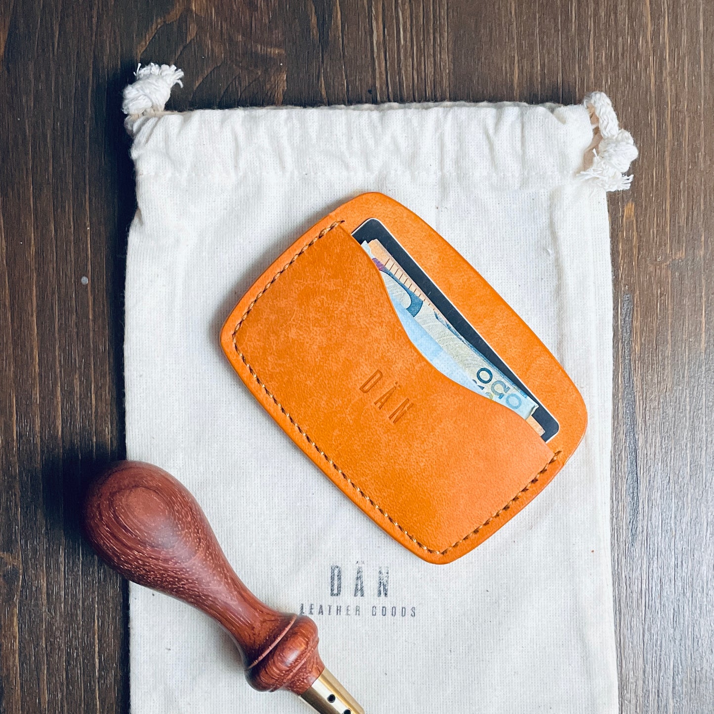 Oslo card holder - orange