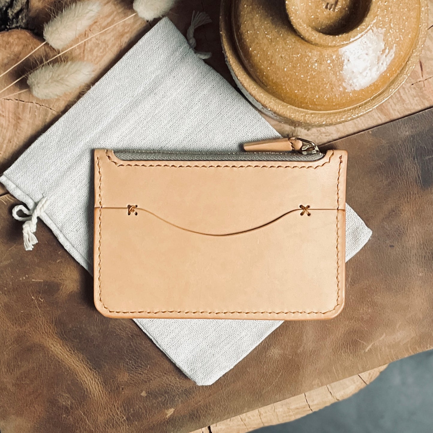 Lisbon wallet - natural