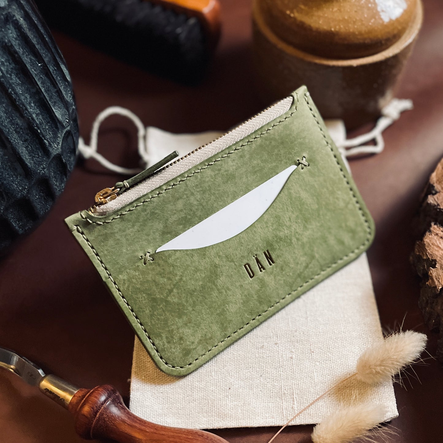 Lisbon wallet - green maya