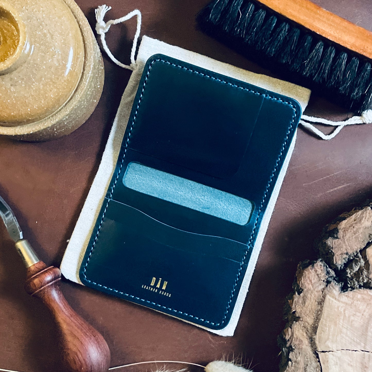 Malmö wallet - dark blue